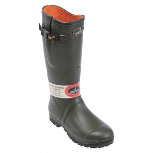 Percussion wellington boot with neoprene lining