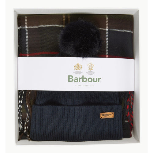 Barbour Dover Beanie and Scarf Gift Set