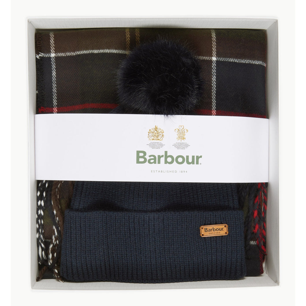 Barbour Dover Beanie and Scarf Gift Set