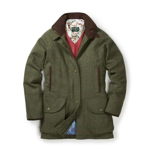 Alan Paine Women's Combrook Waterproof Tweed Coat