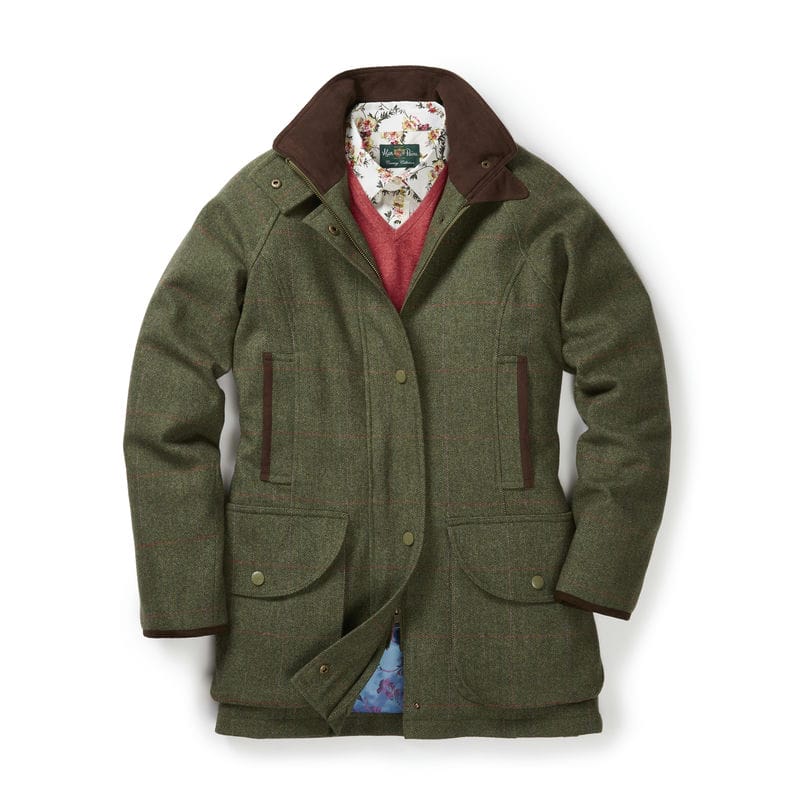 Alan Paine Women's Combrook Waterproof Tweed Coat