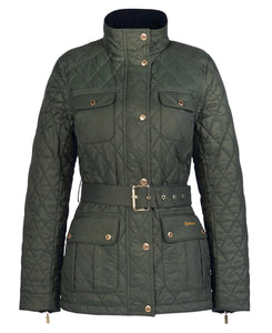 Barbour Women's Belted Country Utility Quilt Jacket