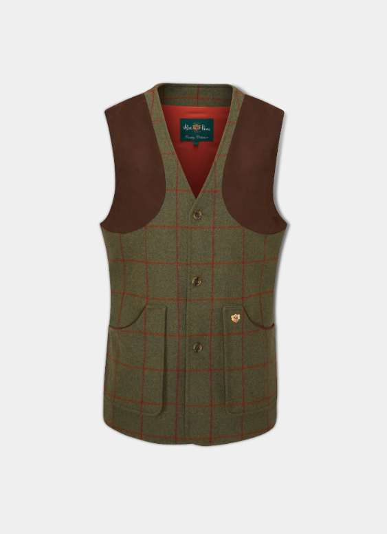 Alan Paine Combrook Tweed Shooting Waistcoat