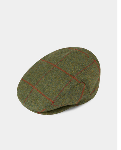 Alan Paine Combrook Waterproof Tweed Flat Cap