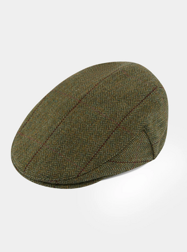 Alan Paine Rutland Waterproof Tweed Flat Cap