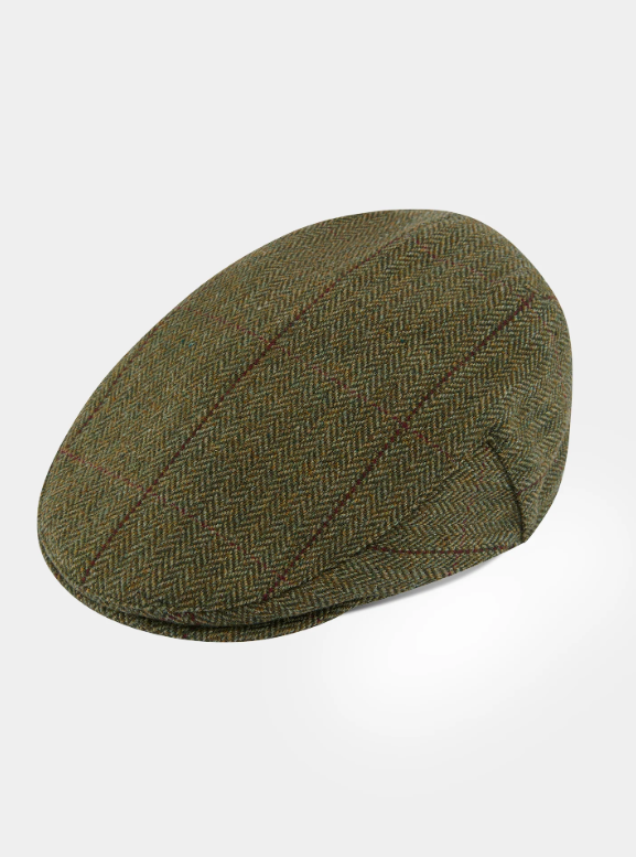 Alan Paine Rutland Waterproof Tweed Flat Cap