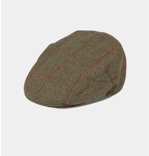 Alan Paine Combrook Waterproof Tweed Flat Cap