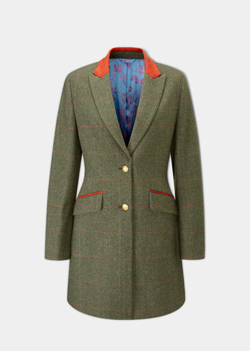 Alan Paine Women's Combrook Mid-length Tweed Jacket