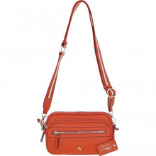 Ashwood X-35 Twin-Zip Leather Crossbody Bag
