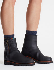 Penelope Chilvers Cropped Wool Lined Tassel Boots