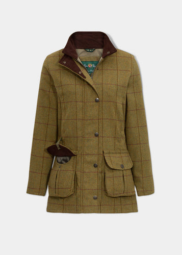 Alan Paine Women's Rutland Waterproof Tweed Coat