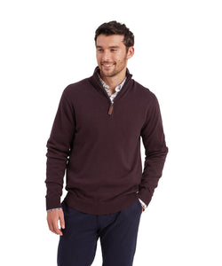 Schoffel Calton Cotton Cashmere 1/4 Zip Jumper