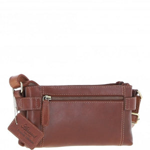 Ashwood Two Section Leather Crossbody Bag K-44