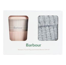 Barbour Womens Travel Mug and Beanie Gift Set