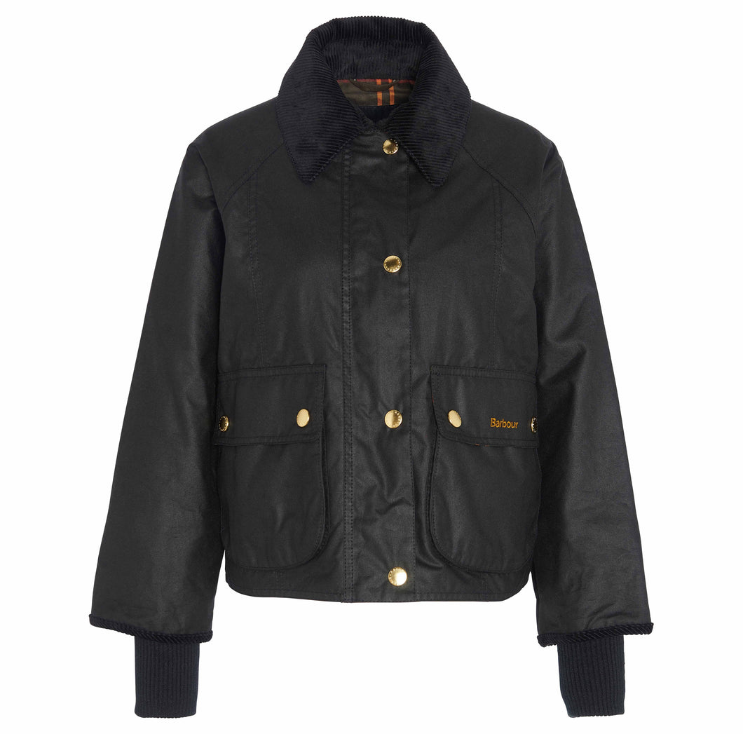 Barbour Cropped Beadnell Wax Jacket