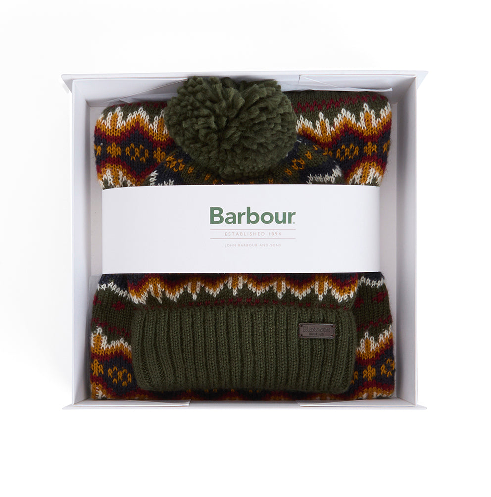 Barbour Fair Isle Dog Gift Set