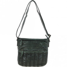 Ashwood D-93 Vintage Woven Leather Crossbody Bag