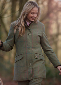Alan Paine Women's Combrook Waterproof Tweed Field Jacket